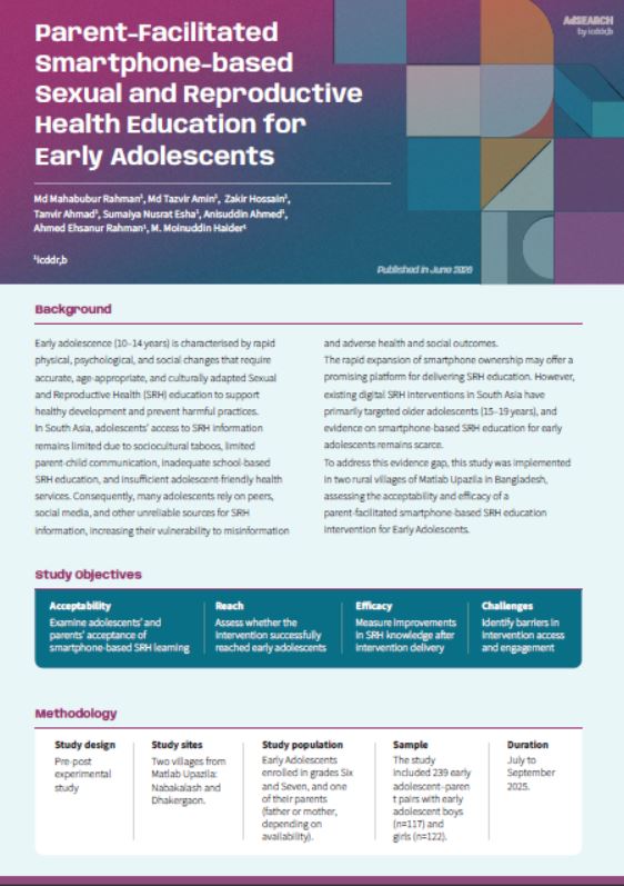Parent-Facilitated Smartphone-based Sexual and Reproductive Health Education for Early Adolescents